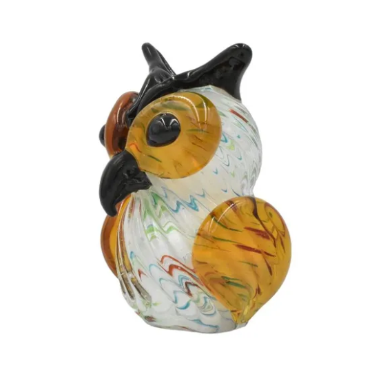 Статуэтка из Муранского стекла Пятнистая сова Mirho 17303, вид снизу