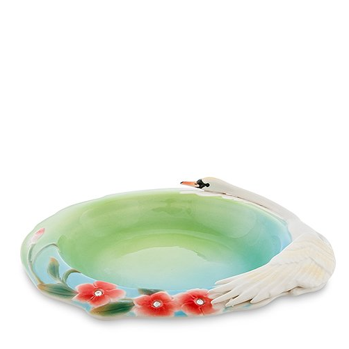 Тарелка для супа из фарфора Лебеди Pavone FM-76/ 9, вид профиль