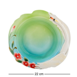 Тарелка для супа из фарфора Лебеди