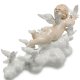 Статуэтка из фарфора Амурчик с птицами в облаках Pavone JP-21/ 7, фотография со спины