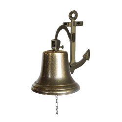 Рында на кронштейне Якорь Антик - Диаметр 14 см