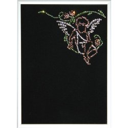 Картина с кристаллами Swarovski - Фоторамка Ангел-1