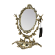 Настольное Зеркало Каранка в золотой раме из бронзы Bello De Bronze BP-21003-D