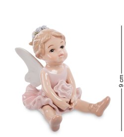 Статуэтка из фарфора Ангелочек Балерина сидит