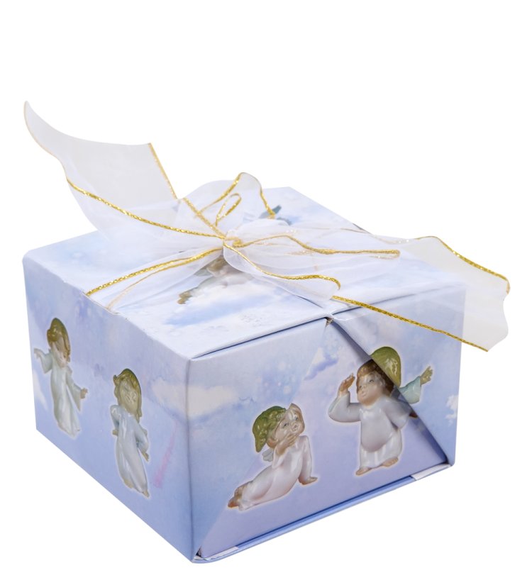 Статуэтка из фарфора Мальчик Юный доктор Pavone JP-45/27, фотография в упаковке