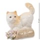 Статуэтка из фарфора Котенок на корзинке с цветами Pavone CMS-15/84