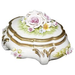 Фарфоровая Шкатулка с цветами