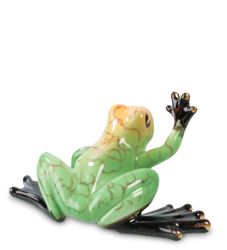 Фигурка из фарфора Необычная Лягушка Pavone JP-08/24, вид сзади