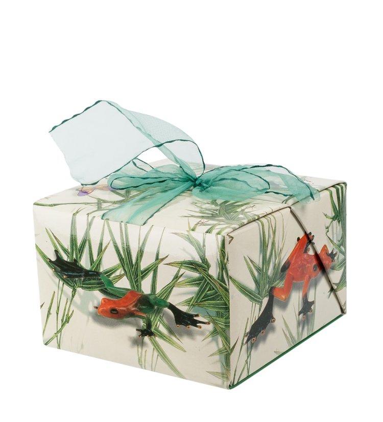 Фигурка из фарфора Необычная Лягушка Pavone JP-08/24, упаковка