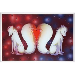 Картина Вечная любовь c кристаллами Swarovski