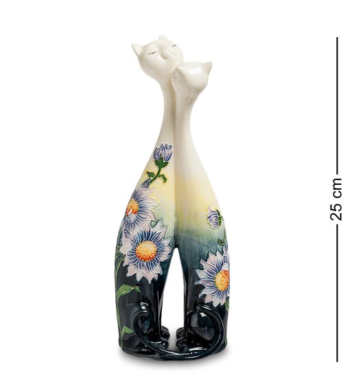 Ваза для цветов из фарфора Пара Кошек - Цветочный Закат Pavone JP-98/30
