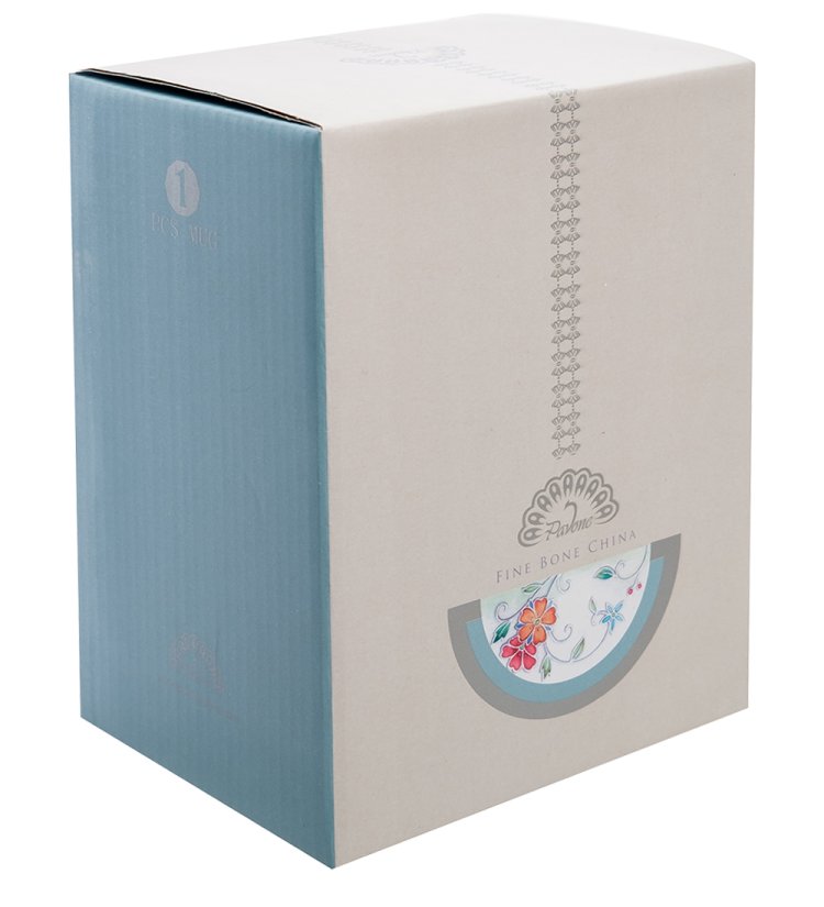 Кружка из фарфора Ёлки Pavone JK-286, упаковка