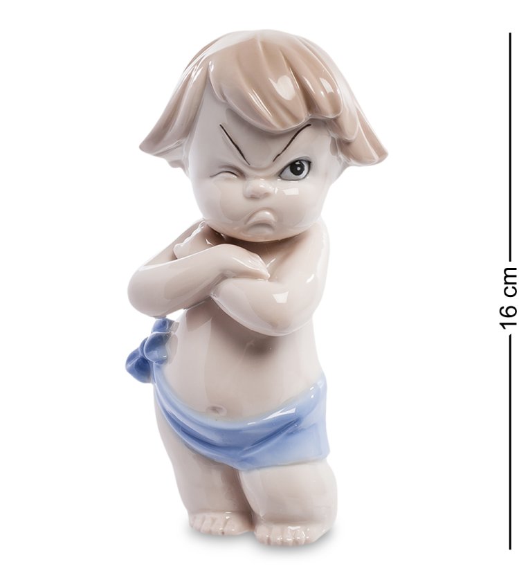 Фигурка из фарфора сердитый Мальчик Pavone JP-242/ 6