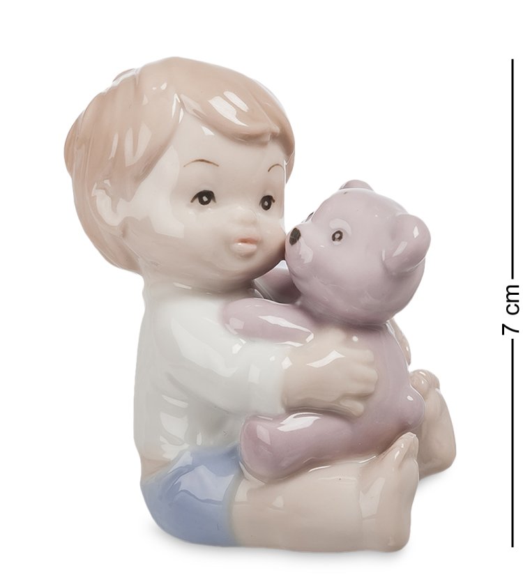 Фигурка из фарфора Мальчик с любимой игрушкой Pavone JP-36/10