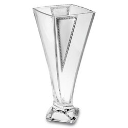 Ваза для цветов из хрусталя Конус