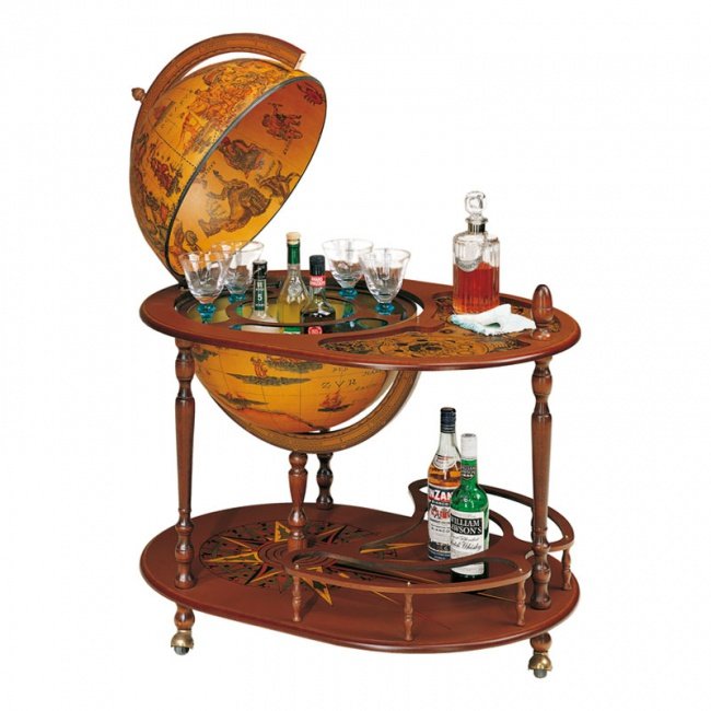 Глобус-бар со столиком