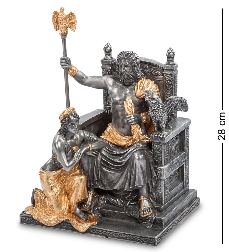Статуэтка Зевс и Гера - Золотая Власть Veronese WS-645