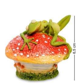 Шкатулка Лягушка на мухоморе