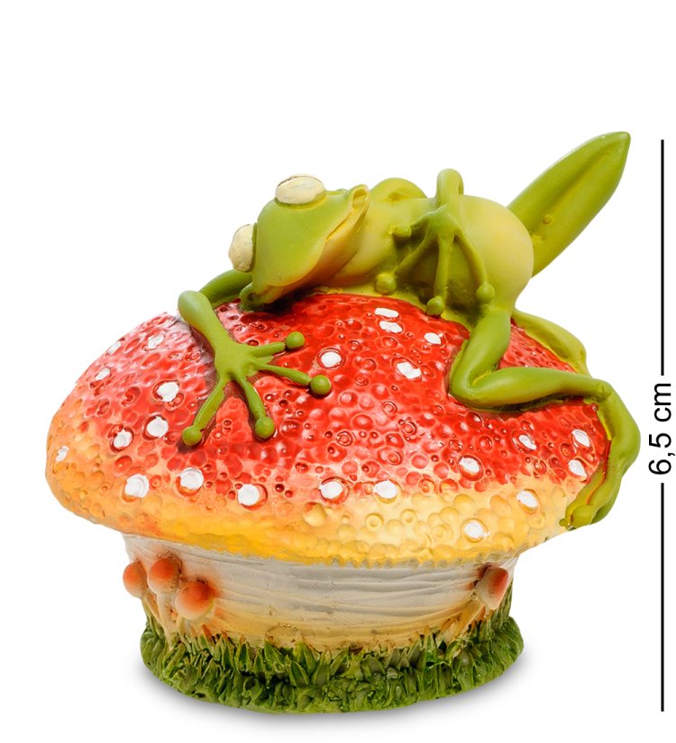 Шкатулка Лягушка на мухоморе The Comical World of Stratford RV-882
