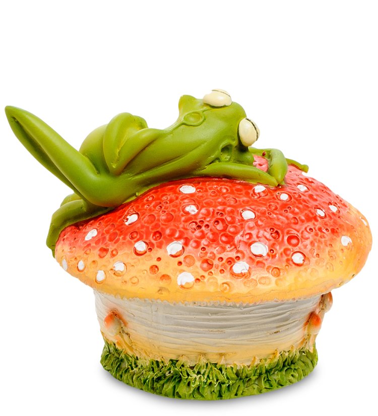 Шкатулка Лягушка на мухоморе The Comical World of Stratford RV-882, оборотная сторона