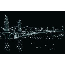 Картина Мост Александра III c кристаллами Swarovski