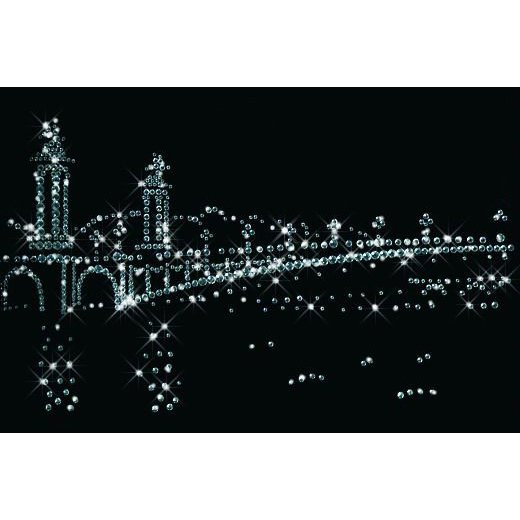 Картина Мост Александра III c кристаллами Swarovski