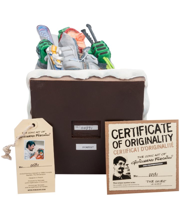 Статуэтка Лыжник на склоне горы - The Skier Forchino FO-85537, сертификаты