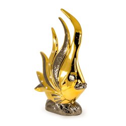 Статуэтка золотая рыбка с платиновым декором коллекция Laguna