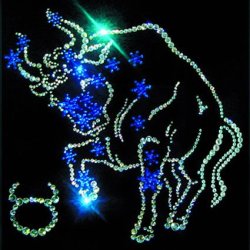 Картина Звёздный Телец c кристаллами Swarovski