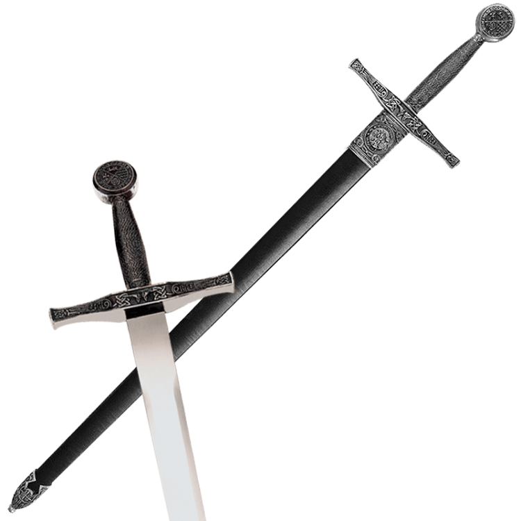 Сувенирный Меч Эскалибур в черных ножнах Art Gladius AG-3201-V