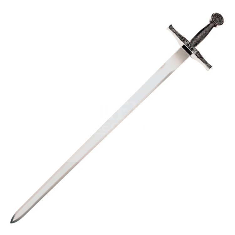 Сувенирный Меч Эскалибур в черных ножнах Art Gladius AG-3201-V, вид без ножен