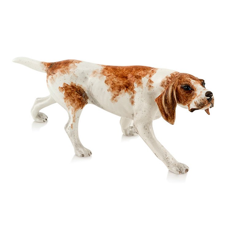 Статуэтка из керамики Пойнтер на охоте