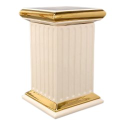 Колонна - подставка Diamante бежевая, Размер 37х37х58 см