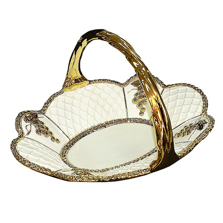 Ваза для фруктов с ручкой виноград Bruno Costenaro 345/BM