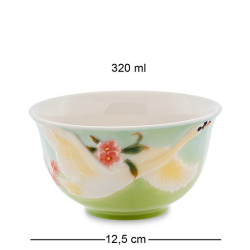 Салатник из фарфора Лебеди