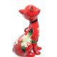 Статуэтка из фарфора Красный кот с цветами Pavone JP-11/ 44, фотография со спины