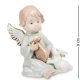 Статуэтка из фарфора Ангелочек с Арфой и зайчиком Pavone JP-14/ 2
