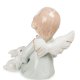 Статуэтка из фарфора Ангелочек с Арфой и зайчиком Pavone JP-14/ 2, фотография со спины
