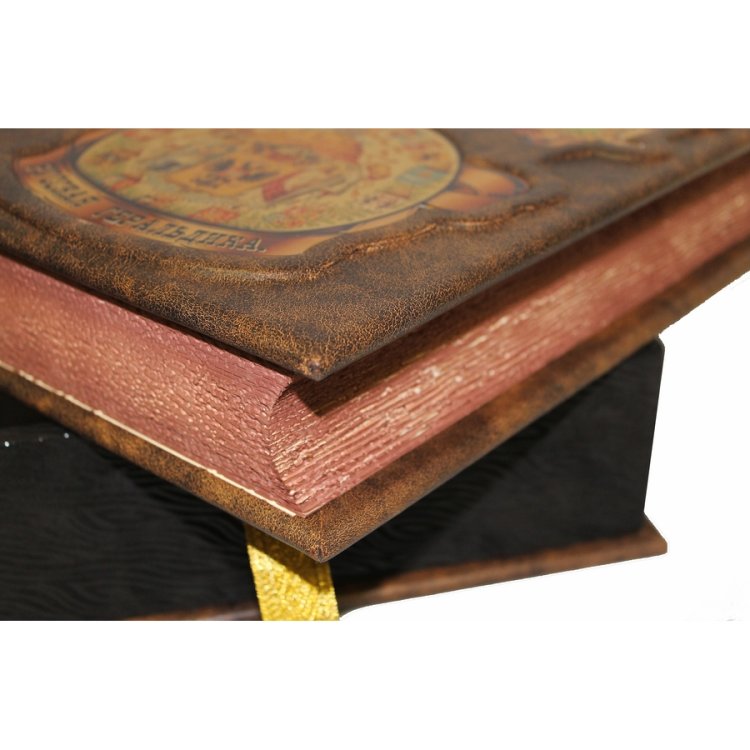 Книга Русская геральдика в кожаном переплете. Сборник 4-х репринтных книг BG4440R, фотография обреза