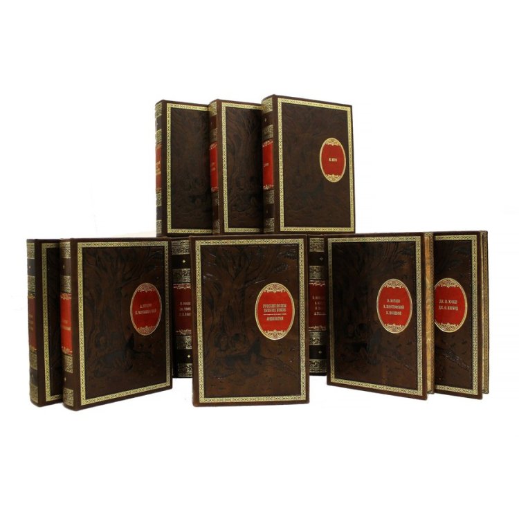 Книга кожаном переплете Библиотека мировой литературы для детей в 58 томах BG3333M, фотография 4