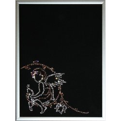 Картина с кристаллами Swarovski - Фоторамка Ангел-2