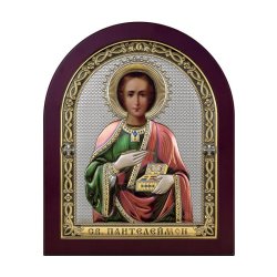 Икона Святой Пантелеймон, Размер: 9х10 см