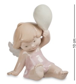 Статуэтка из фарфора Девочка Ангелочек с шариком