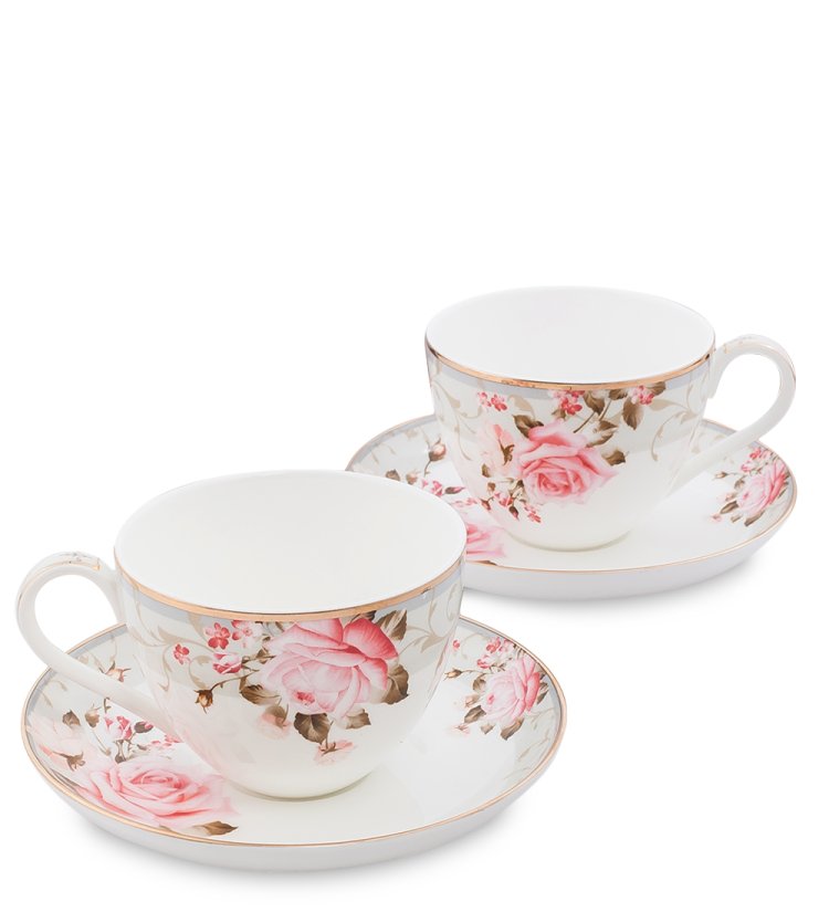 Чайный набор на 2 персоны из фарфора Монте-Роза Pavone JK-206