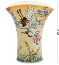 Широкая Настольная Ваза для цветов из фарфора