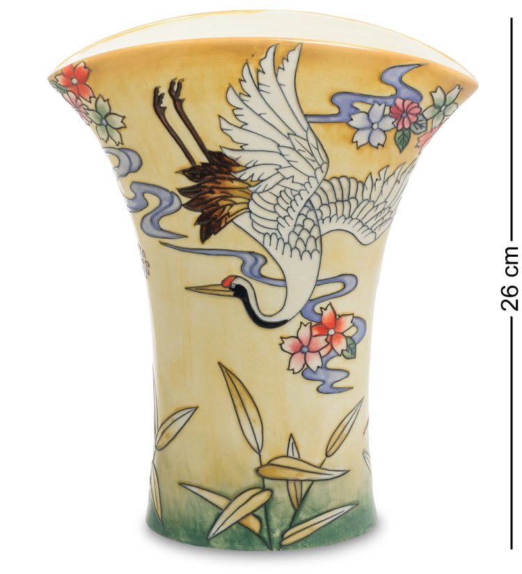 Широкая Настольная Ваза для цветов из фарфора Pavone JP-24/ 2