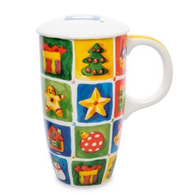 Кружка из фарфора Праздничные Мотивы