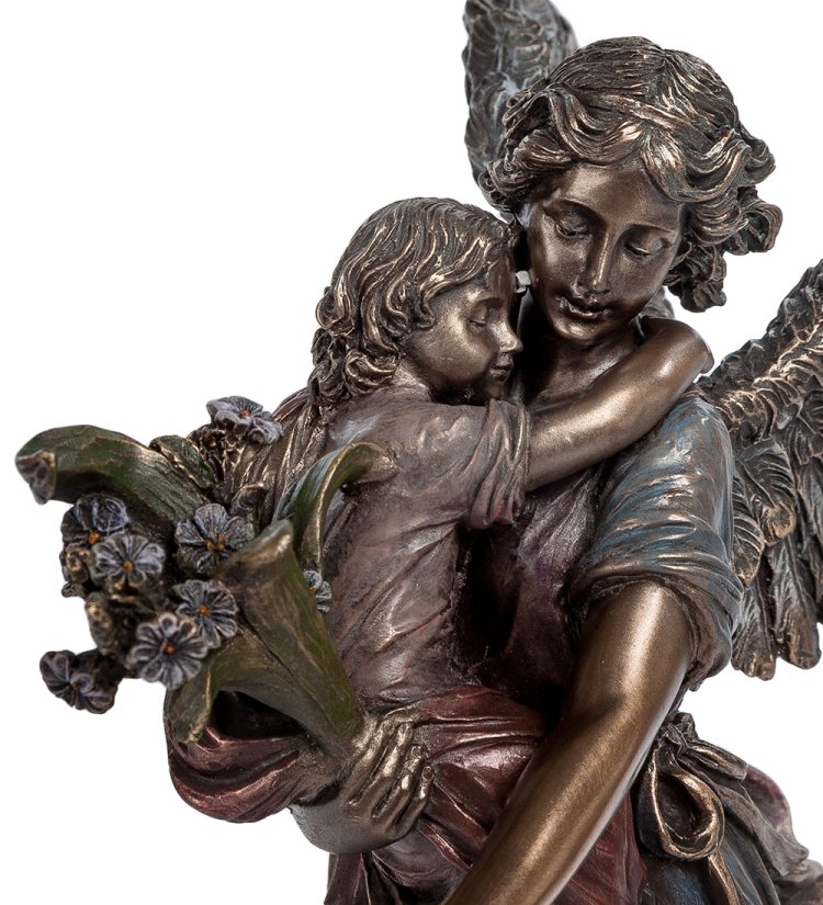Статуэтка Ангел-хранитель с Ребёнком Veronese WS-176, портретный вид