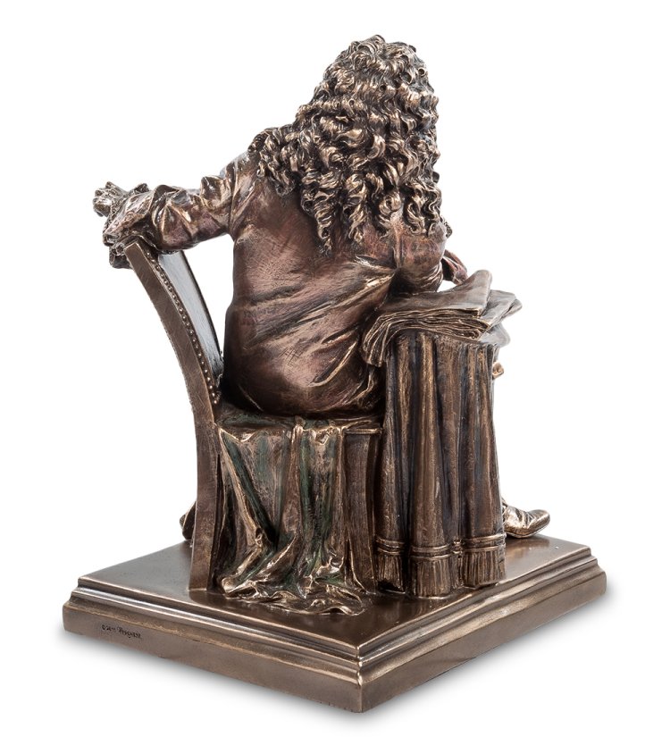 Статуэтка Медный Мольер Veronese WS-66/ 1, оборотная сторона