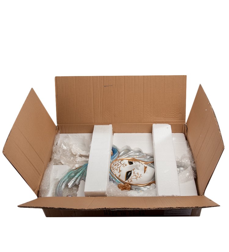 Венецианская маска Светлые Маки Veronese WS-331, упаковочный вид